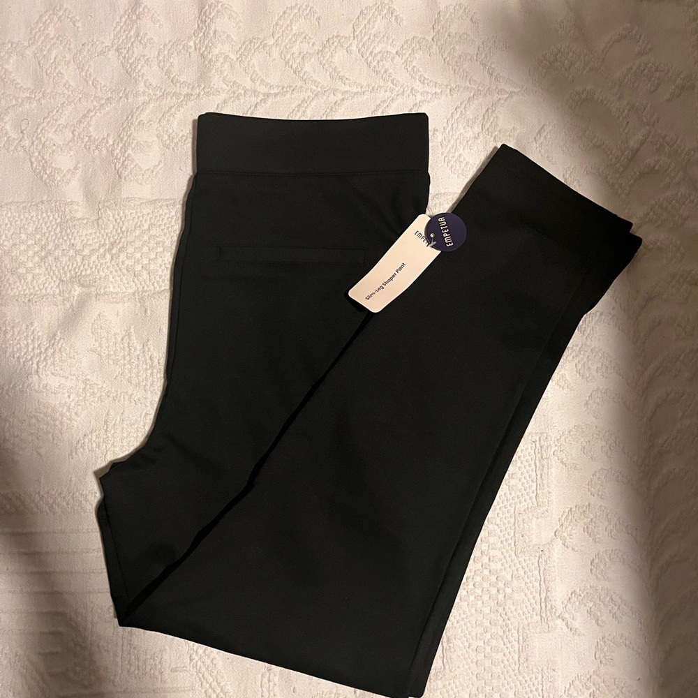 Black Slim Leg Shaper Pants